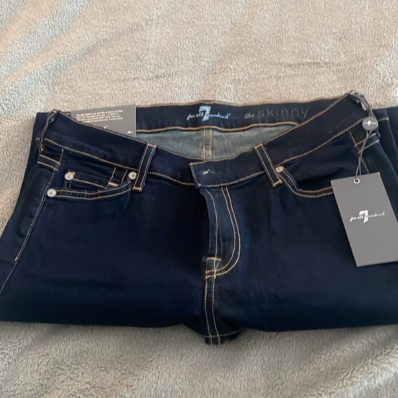 NWT 7 for all Mankind skinny jeans size 28 - Picture 2 of 4